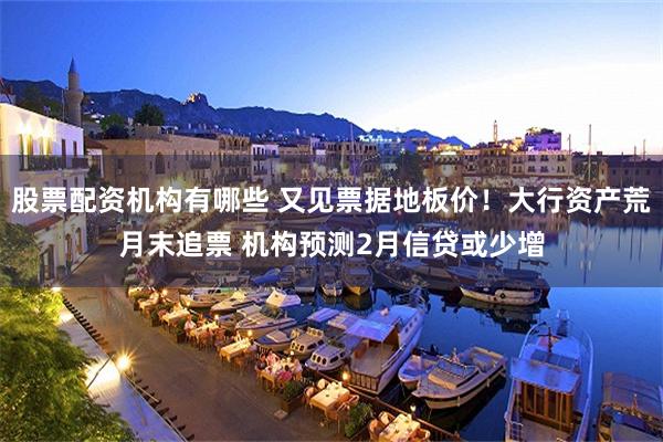 股票配资机构有哪些 又见票据地板价！大行资产荒月末追票 机构预测2月信贷或少增