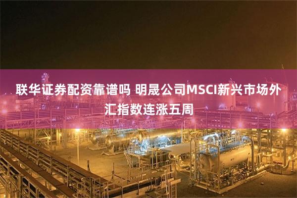 联华证券配资靠谱吗 明晟公司MSCI新兴市场外汇指数连涨五周