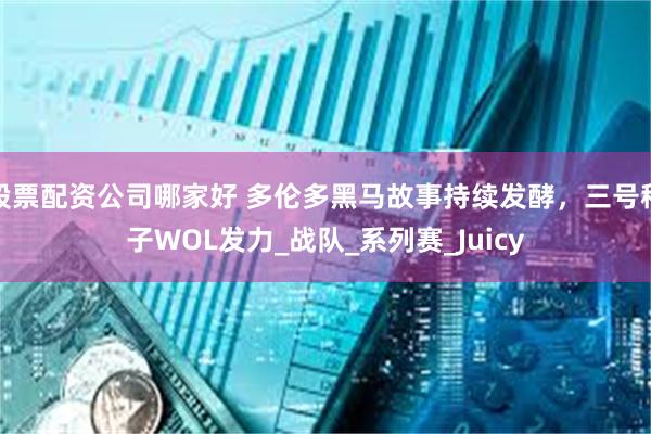 股票配资公司哪家好 多伦多黑马故事持续发酵，三号种子WOL发力_战队_系列赛_Juicy