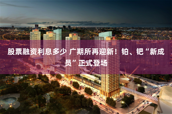 股票融资利息多少 广期所再迎新！铂、钯“新成员”正式登场